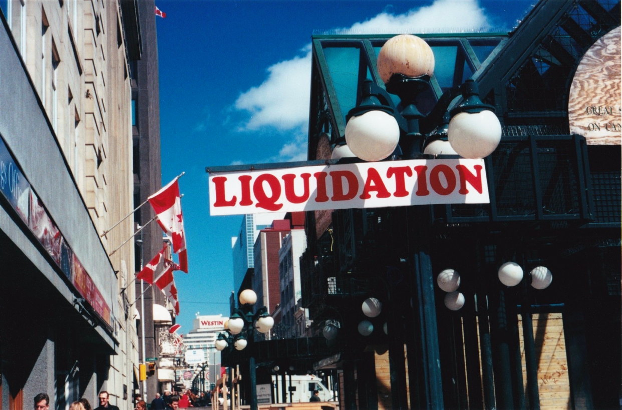 Liquidation: Sparks Street now