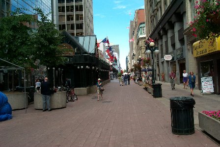 Sparks Street image: The usually deserted Sparks Street Mall